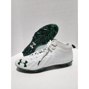 Men Under Armour Spotlight UA 4D Foam Football Cleats White 3023963-104 Size 11